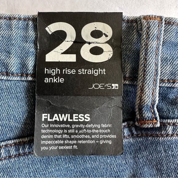 NEW Joe’s Jeans Flawless High-Rise Straight Leg Ankle Jeans Denim Women's 28 - Picture 8 of 15